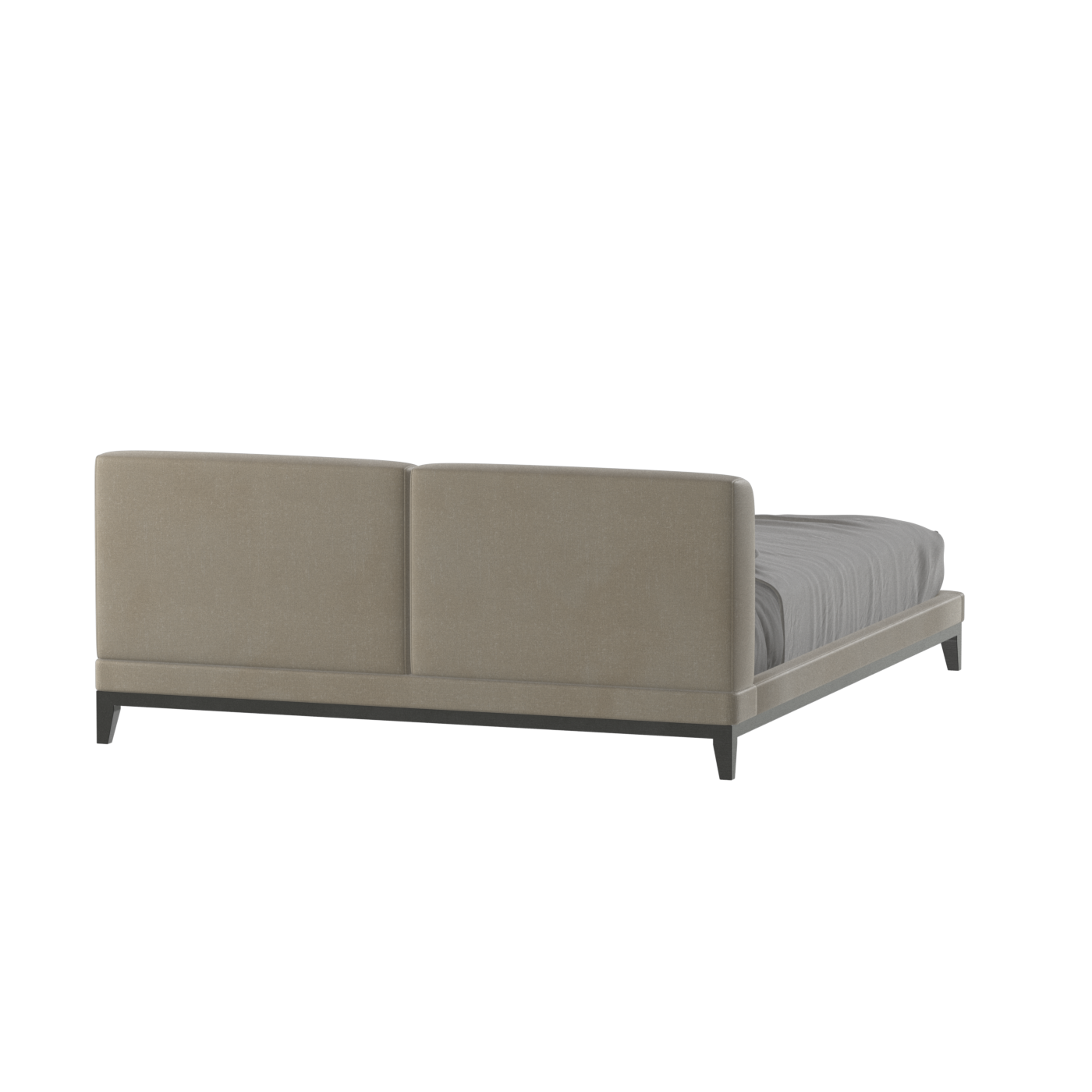 Infinity Upholstered Double Bed with Elegant Headboard