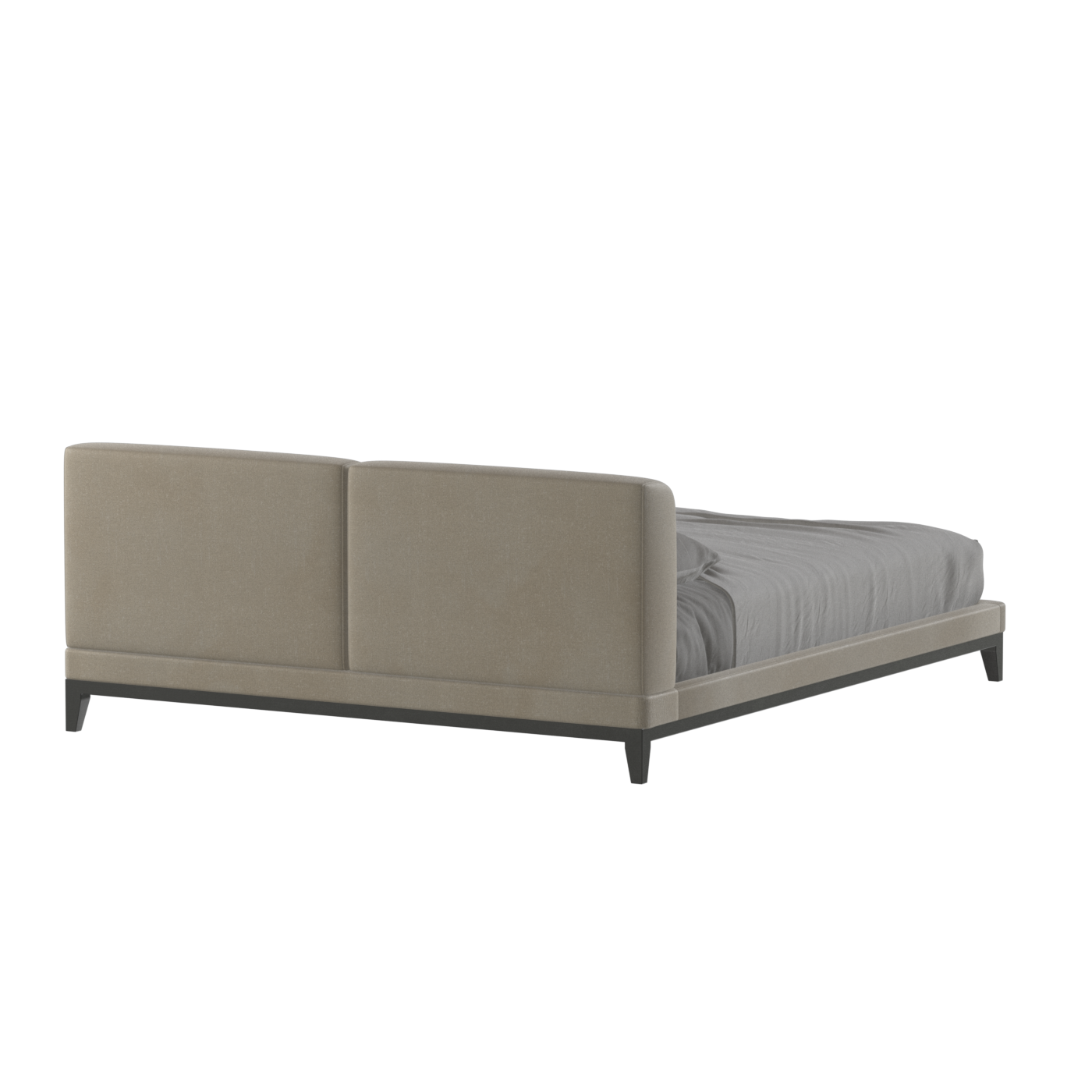 Infinity Upholstered Double Bed with Elegant Headboard