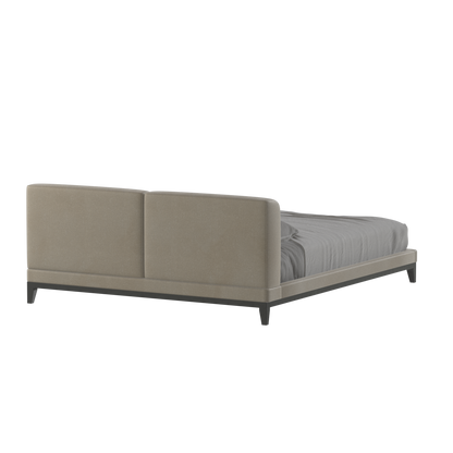 Infinity Upholstered Double Bed with Elegant Headboard