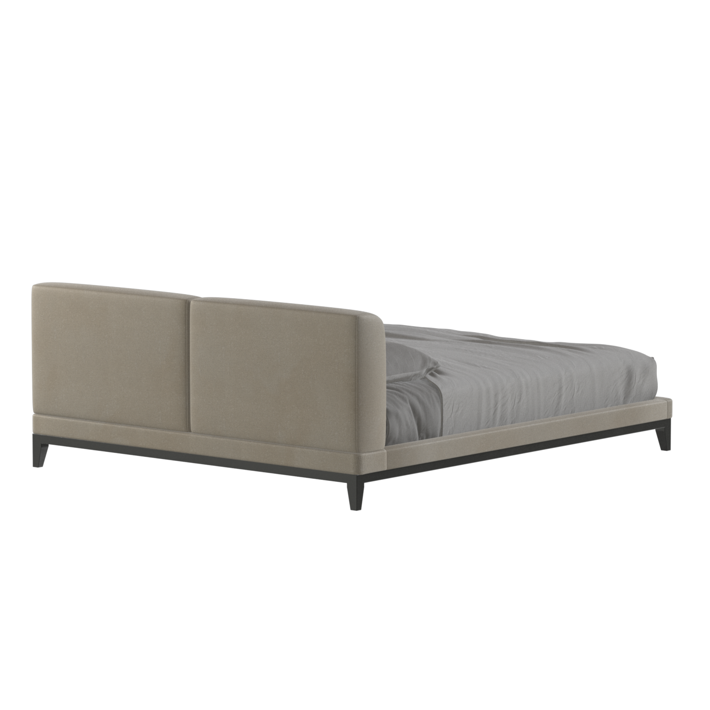 Infinity Upholstered Double Bed with Elegant Headboard