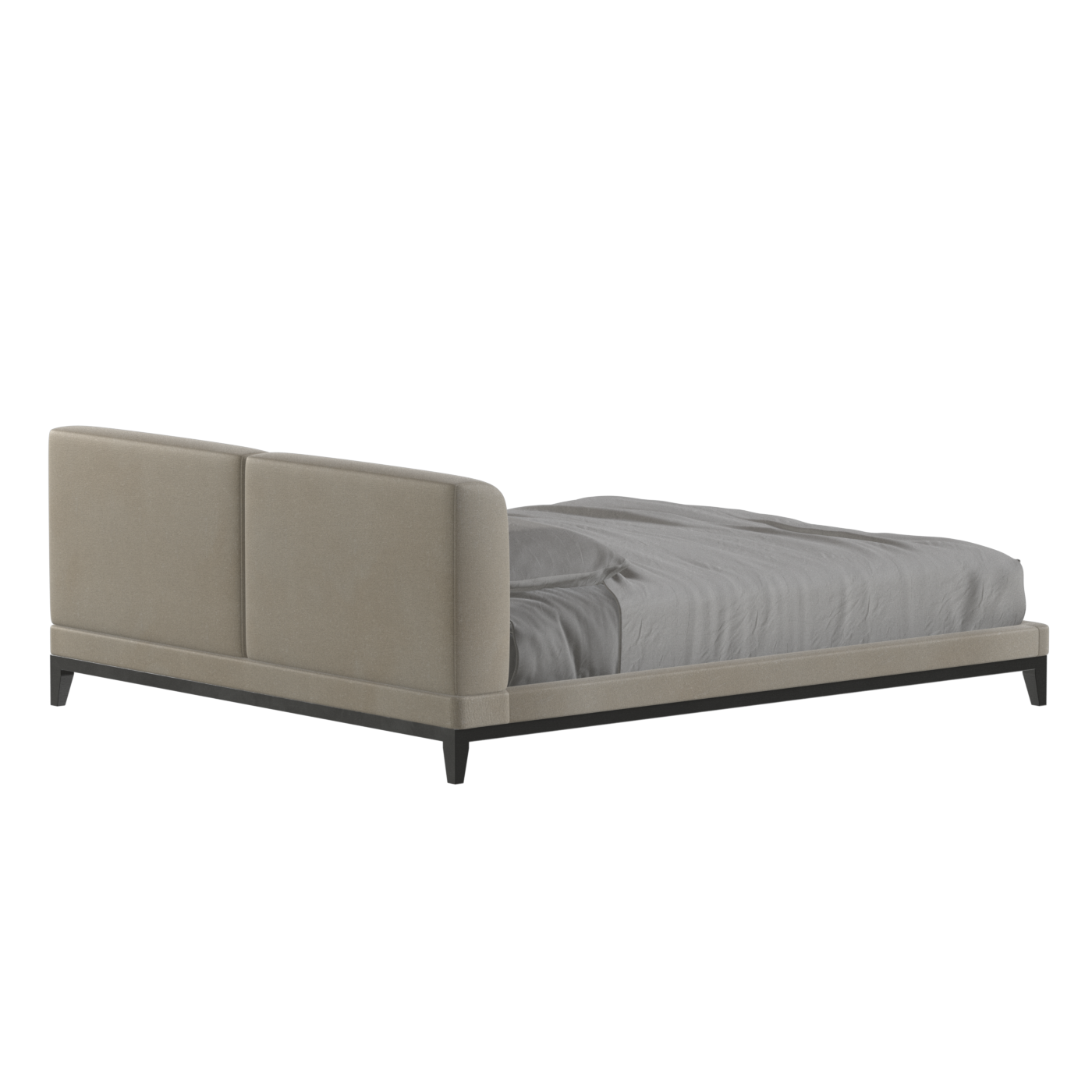 Infinity Upholstered Double Bed with Elegant Headboard