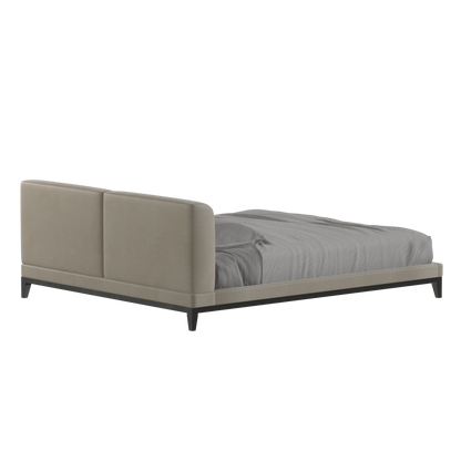 Infinity Upholstered Double Bed with Elegant Headboard
