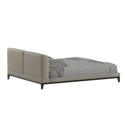 Infinity Upholstered Double Bed with Elegant Headboard