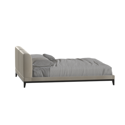 Infinity Upholstered Double Bed with Elegant Headboard