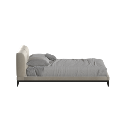 Infinity Upholstered Double Bed with Elegant Headboard