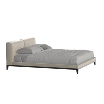 Infinity Upholstered Double Bed with Elegant Headboard