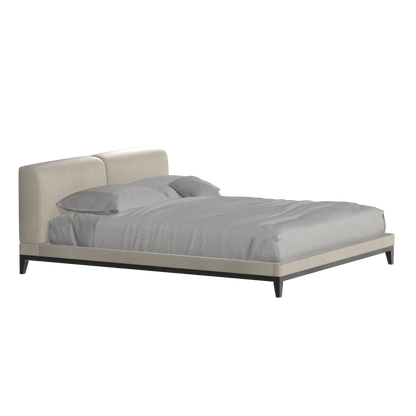 Infinity Upholstered Double Bed with Elegant Headboard
