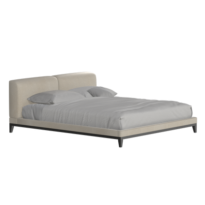 Infinity Upholstered Double Bed with Elegant Headboard