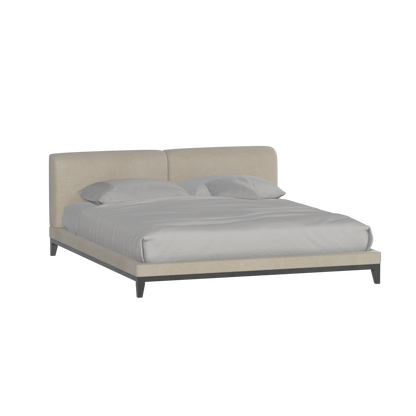 Infinity Upholstered Double Bed with Elegant Headboard