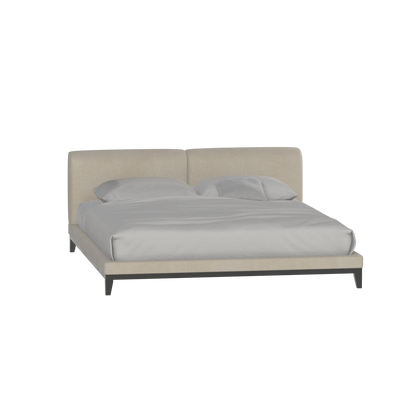 Infinity Upholstered Double Bed with Elegant Headboard