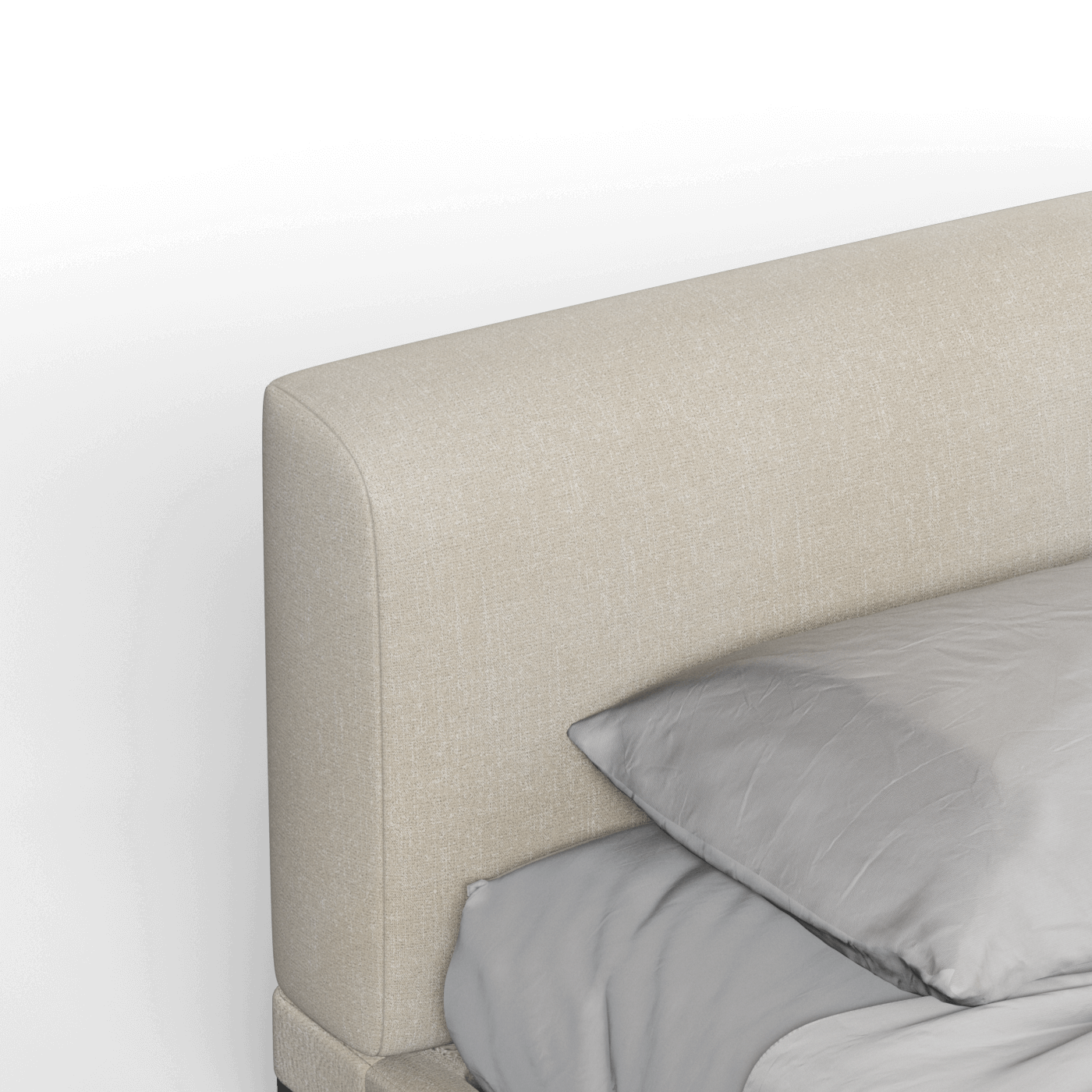 Infinity Upholstered Double Bed with Elegant Headboard