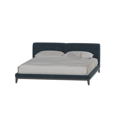 Infinity Upholstered Double Bed with Elegant Headboard