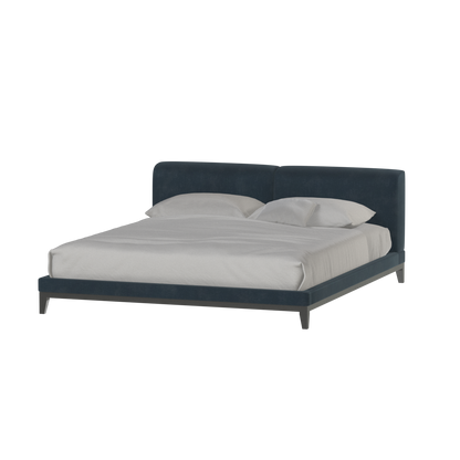Infinity Upholstered Double Bed with Elegant Headboard