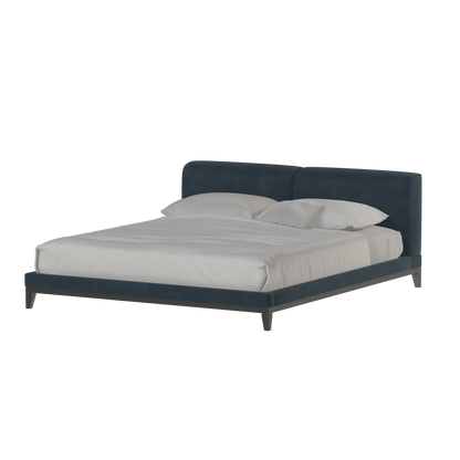 Infinity Upholstered Double Bed with Elegant Headboard