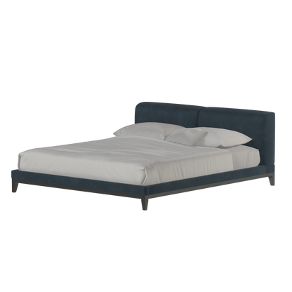Infinity Upholstered Double Bed with Elegant Headboard