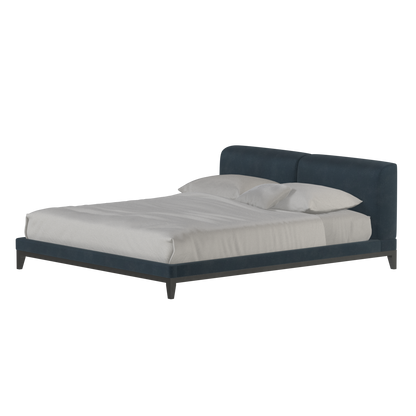 Infinity Upholstered Double Bed with Elegant Headboard