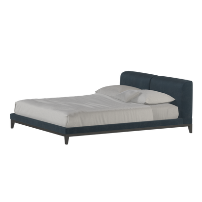 Infinity Upholstered Double Bed with Elegant Headboard