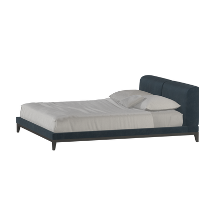 Infinity Upholstered Double Bed with Elegant Headboard