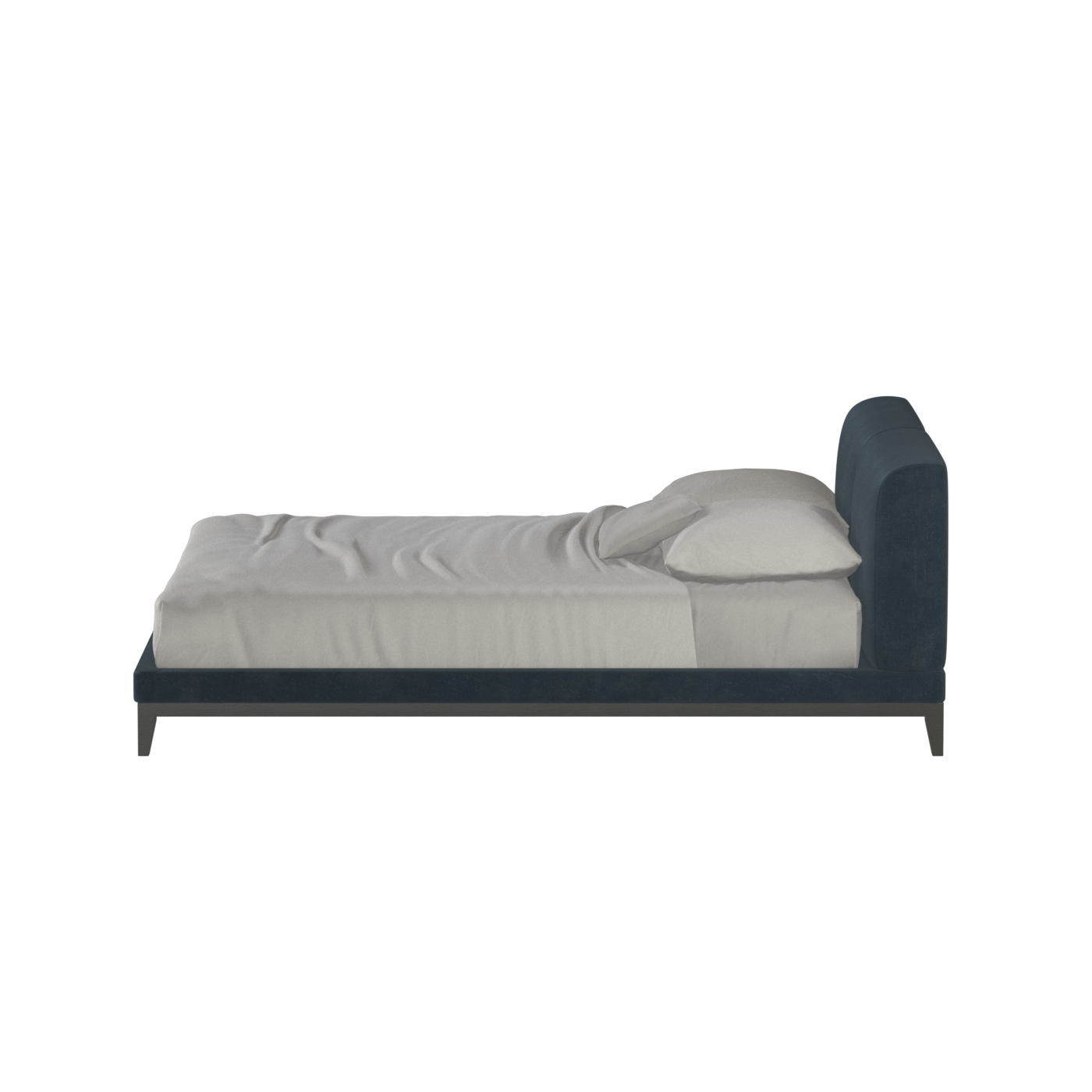 Infinity Upholstered Double Bed with Elegant Headboard