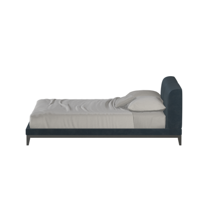 Infinity Upholstered Double Bed with Elegant Headboard