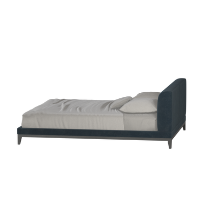 Infinity Upholstered Double Bed with Elegant Headboard