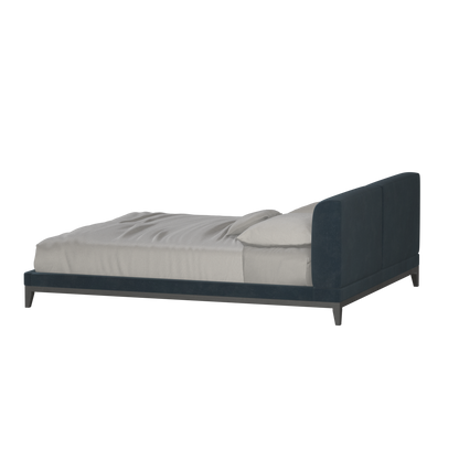 Infinity Upholstered Double Bed with Elegant Headboard