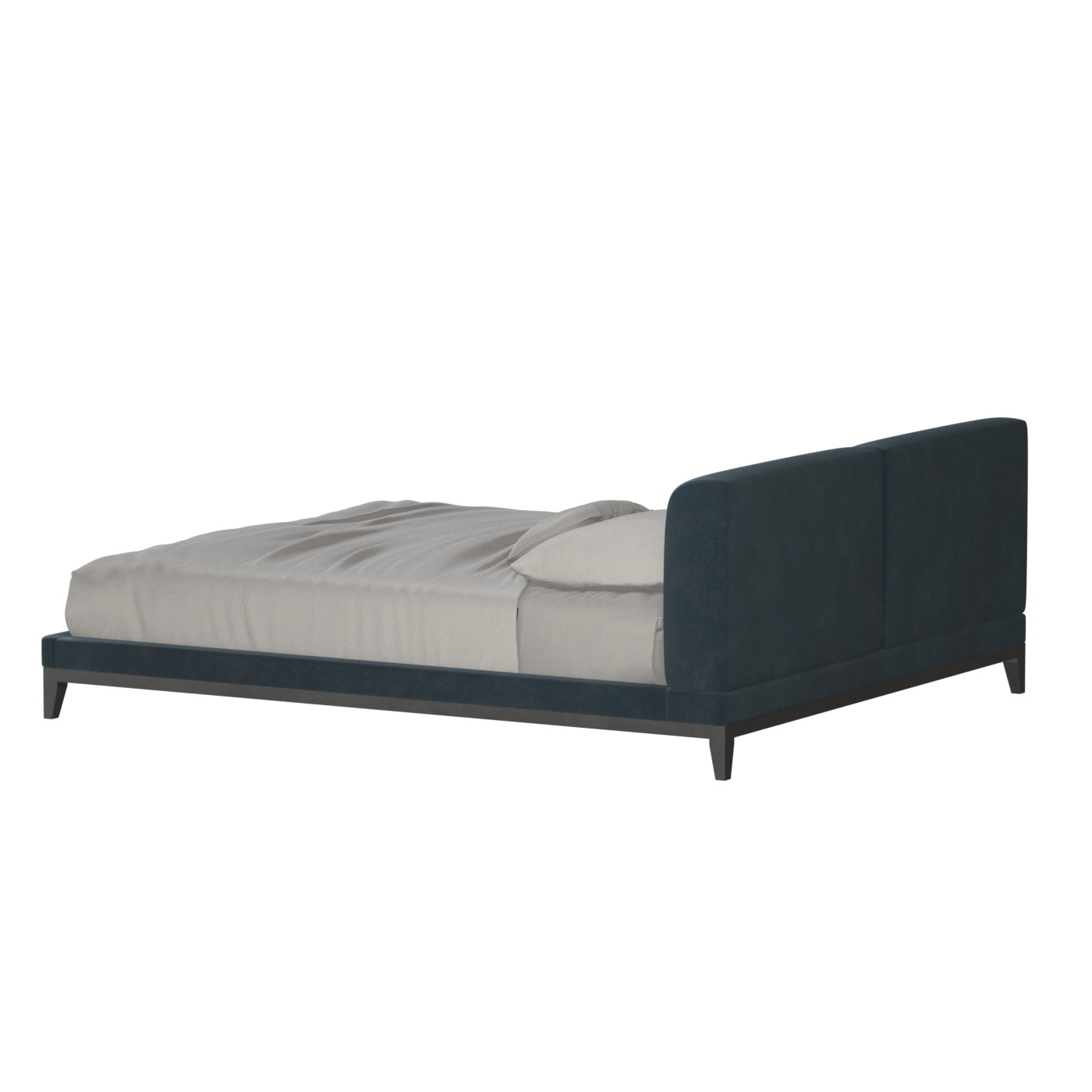 Infinity Upholstered Double Bed with Elegant Headboard