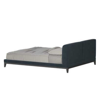 Infinity Upholstered Double Bed with Elegant Headboard