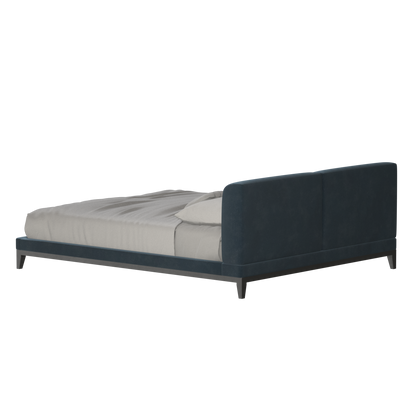 Infinity Upholstered Double Bed with Elegant Headboard