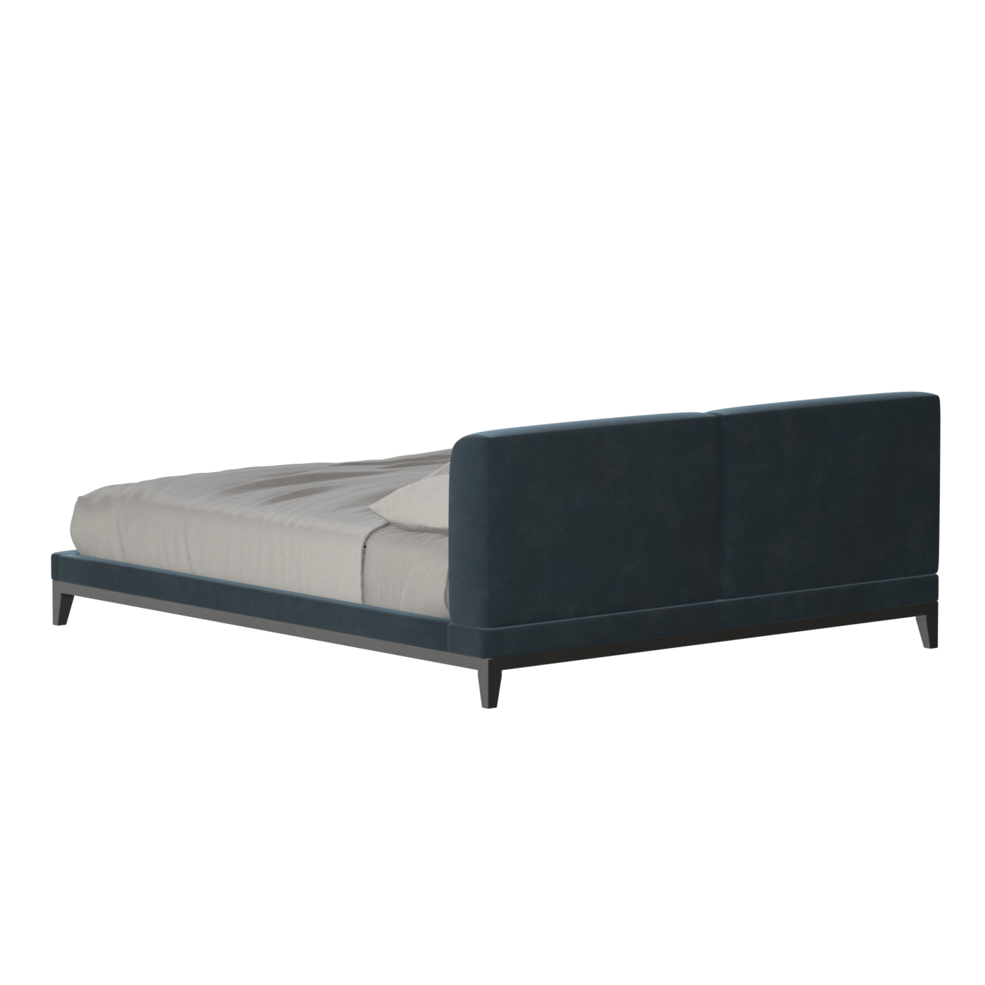 Infinity Upholstered Double Bed with Elegant Headboard