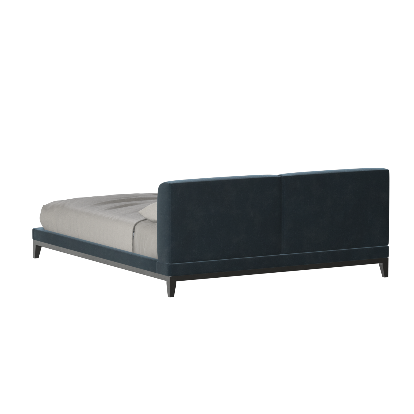 Infinity Upholstered Double Bed with Elegant Headboard