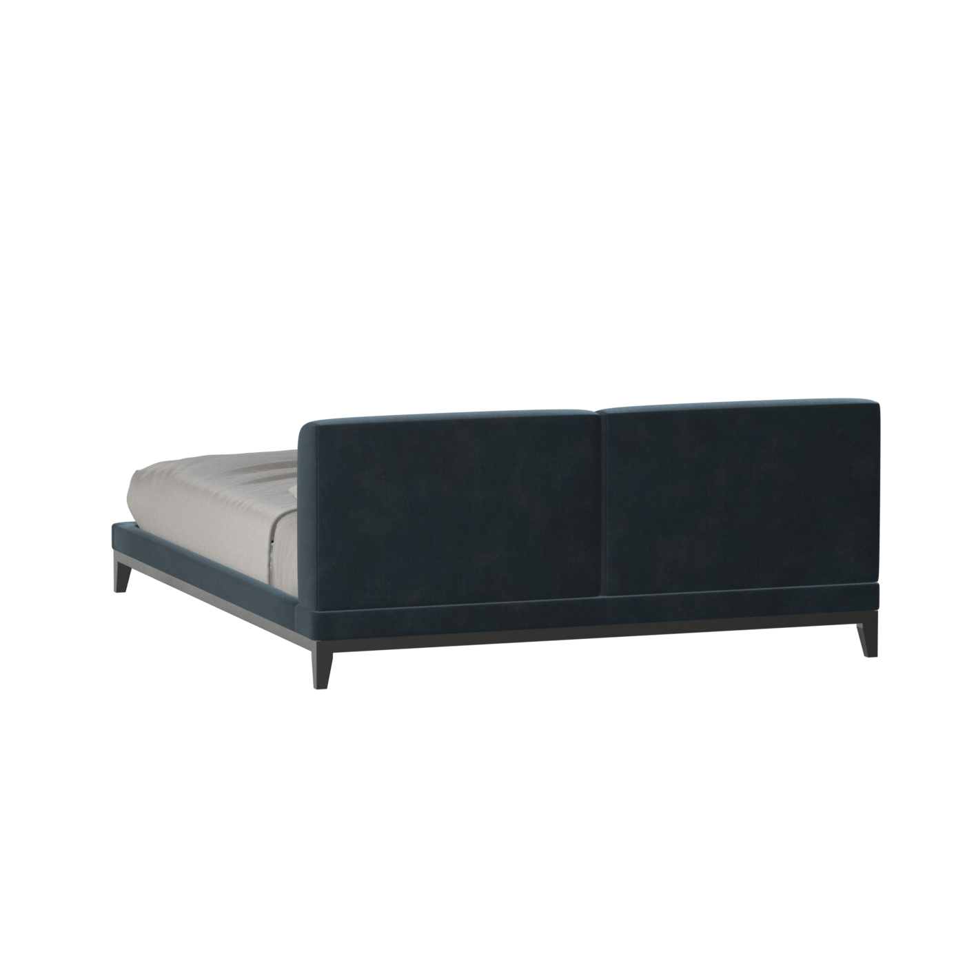 Infinity Upholstered Double Bed with Elegant Headboard