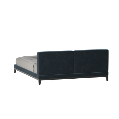 Infinity Upholstered Double Bed with Elegant Headboard