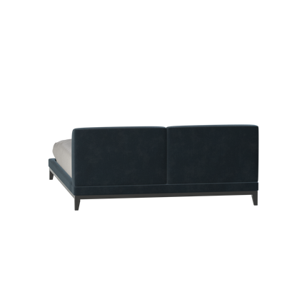 Infinity Upholstered Double Bed with Elegant Headboard