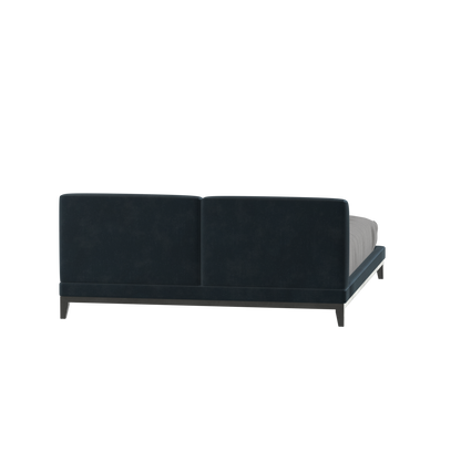 Infinity Upholstered Double Bed with Elegant Headboard