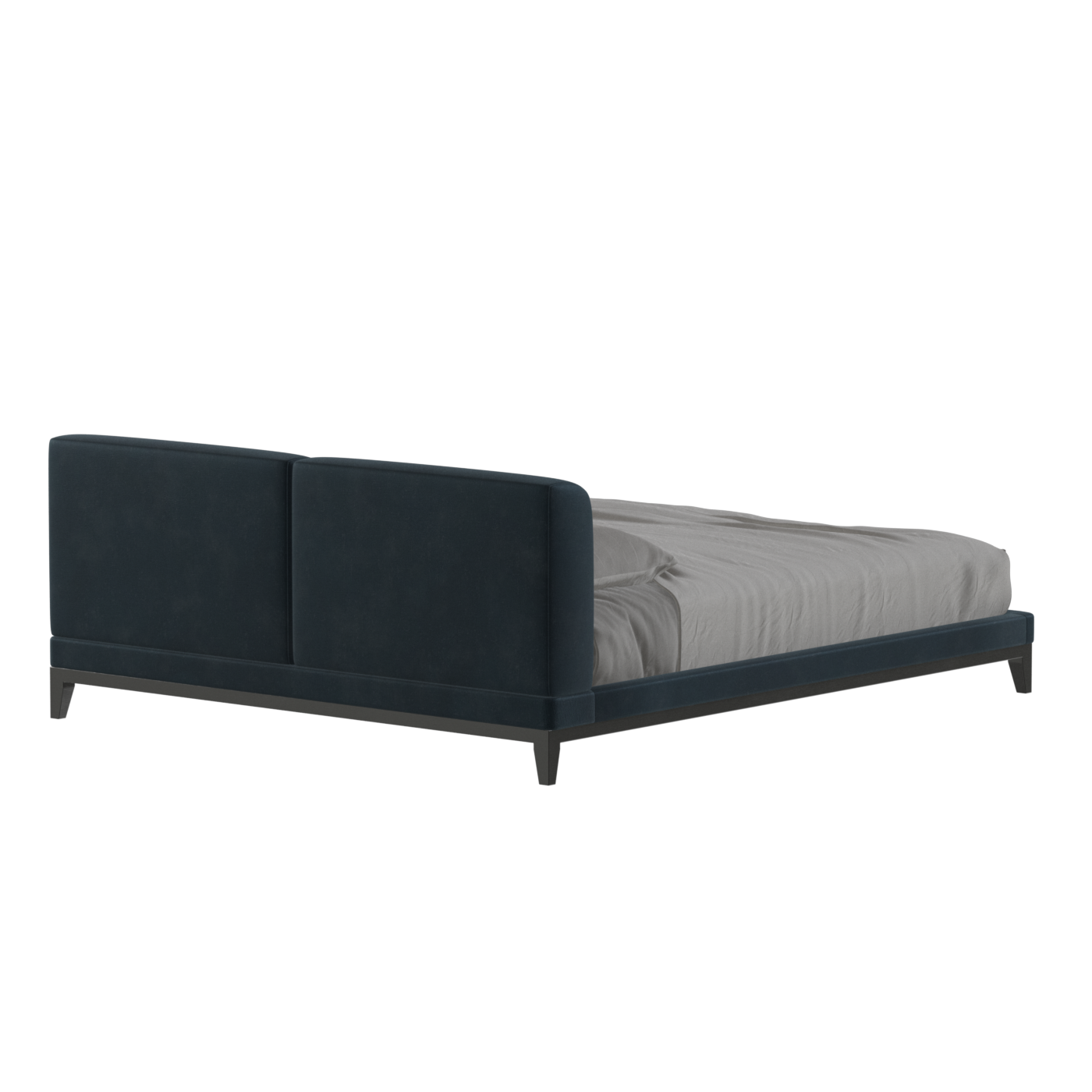 Infinity Upholstered Double Bed with Elegant Headboard