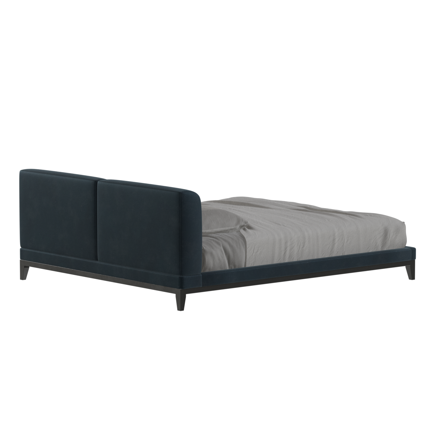 Infinity Upholstered Double Bed with Elegant Headboard