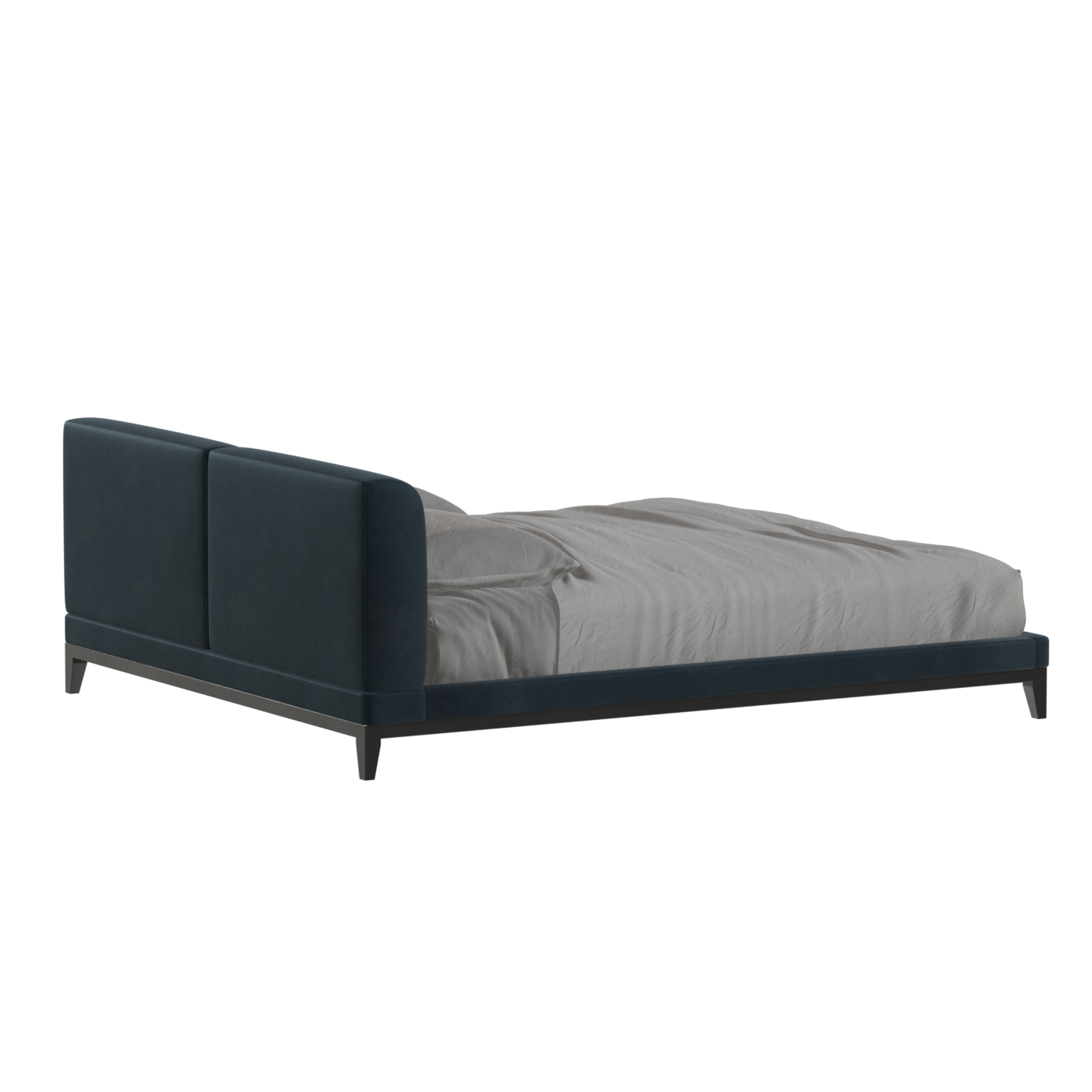 Infinity Upholstered Double Bed with Elegant Headboard