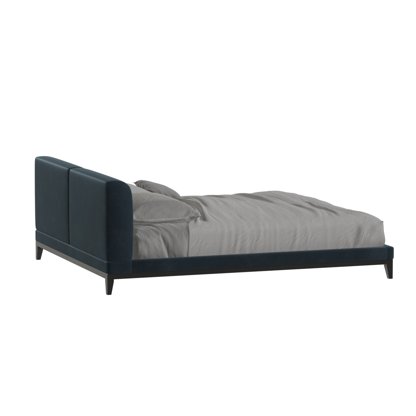 Infinity Upholstered Double Bed with Elegant Headboard