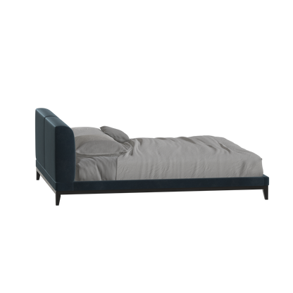 Infinity Upholstered Double Bed with Elegant Headboard