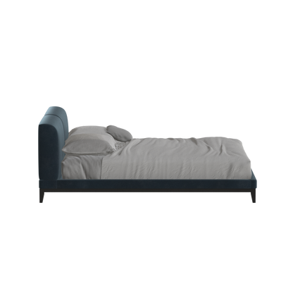 Infinity Upholstered Double Bed with Elegant Headboard