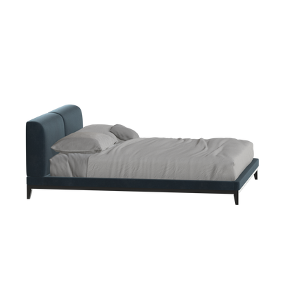 Infinity Upholstered Double Bed with Elegant Headboard