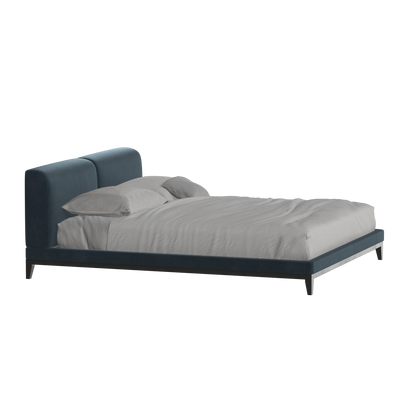 Infinity Upholstered Double Bed with Elegant Headboard