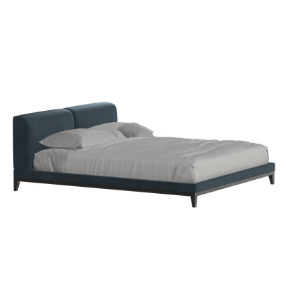 Infinity Upholstered Double Bed with Elegant Headboard