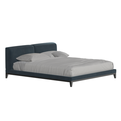 Infinity Upholstered Double Bed with Elegant Headboard