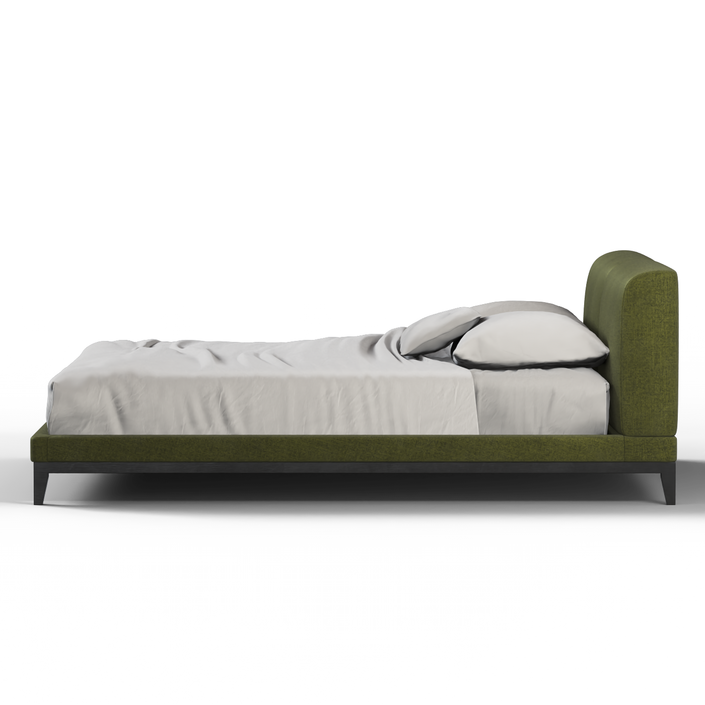Infinity Upholstered Double Bed with Elegant Headboard