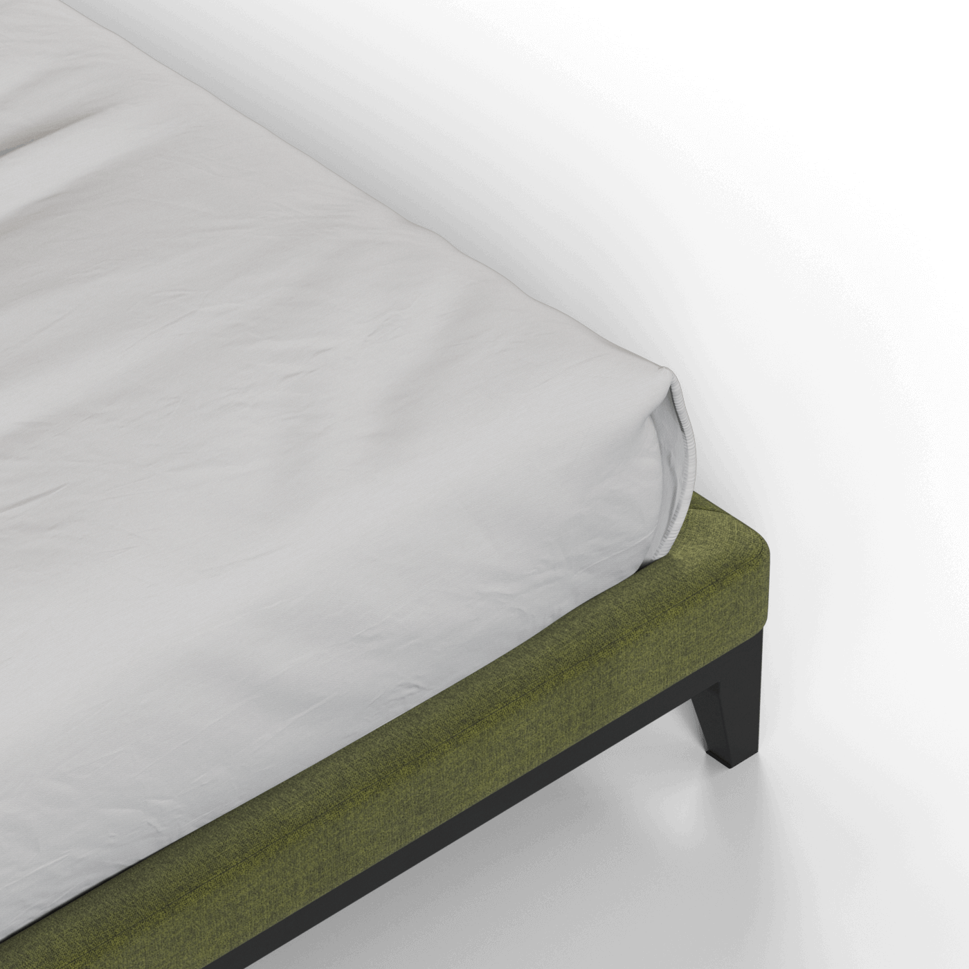Infinity Upholstered Double Bed with Elegant Headboard