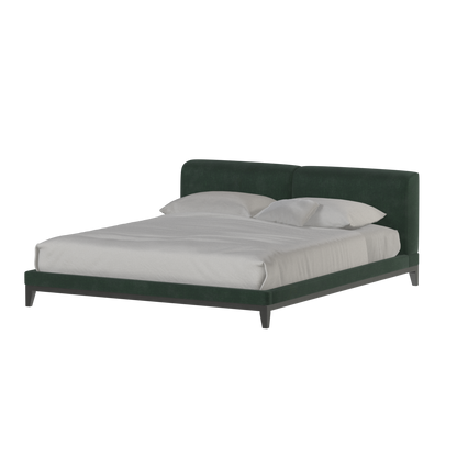 Infinity Upholstered Double Bed with Elegant Headboard