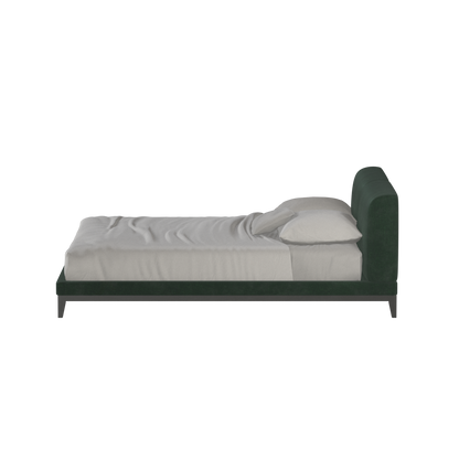 Infinity Upholstered Double Bed with Elegant Headboard