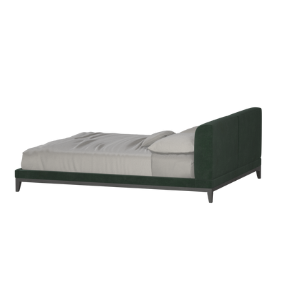 Infinity Upholstered Double Bed with Elegant Headboard